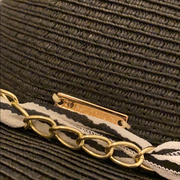 Black Ellen Tracy sun hat with accent scarf 👒 - Picture 6 of 10